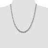 Black Bow Jewelry Men's 5mm, Sterling Silver, Solid Byzantine Chain Necklace - 2 of 4