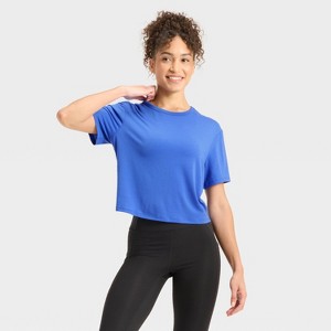 Women's Beyond Ease Crewneck Short Sleeve T-Shirt - All In Motion™ - 1 of 4