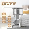 JOYMOR Baby Bassinet Bedside Sleeper, 4 in 1 Rocking Bassinet for Baby, 7 Height Adjustable, Bedside Bed with Wheels Mattress - 2 of 4