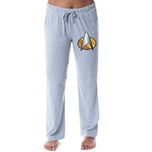 Star Trek: The Next Generation Womens' Starfleet Symbol Pajama Pants Grey - 1 of 4