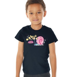 Toddler Boys' Spongebob Squarepants Gary the Snail T-Shirt Navy - 1 of 4