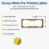 Avery Labels, 1" x 2-5/8", Gold-Red-Green Plaid, Glossy, 160ct - 2 of 4