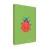 Canvas Wall Art - Ania Zwara  'Bold Ladybug On The Grass' Wall Art for Living Room, Bedroom, or Office Décor by Trademark Fine Art - 2 of 4
