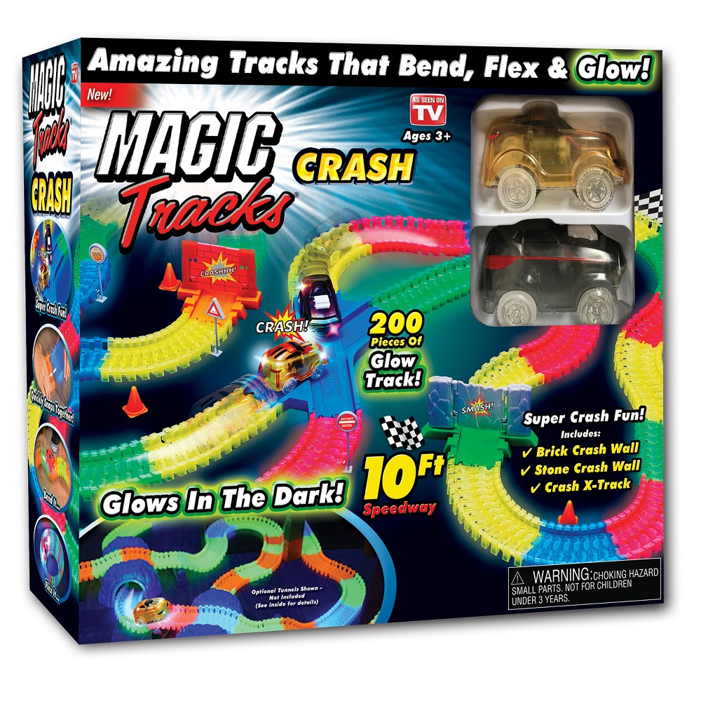 UPC 735541707230 product image for As Seen on TV Magic Tracks Crash Set with track, 2 cars, gates, street signs, &  | upcitemdb.com