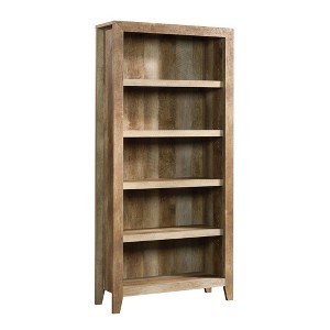 71" Dakota Pass 5 Shelf Bookcase Craftsman Oak - Sauder: Rustic Country Style, MDF, Laminate Finish, Adjustable Shelves: Vertical Storage - 1 of 4