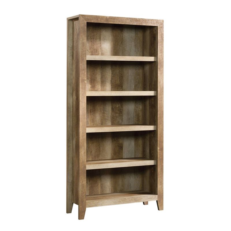 71&#34; Dakota Pass 5 Shelf Bookcase Craftsman Oak - Sauder: Rustic Country Style, MDF, Laminate Finish, Adjustable Shelves, 1 of 6