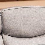 beige cushion/gray wicker