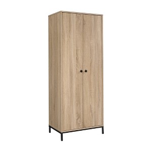 North Avenue Storage Cabinet Charter Brown - Sauder: 3 Shelves, Metal Base, Mid-Century Design, Includes Anti-Tip Hardware - 1 of 4