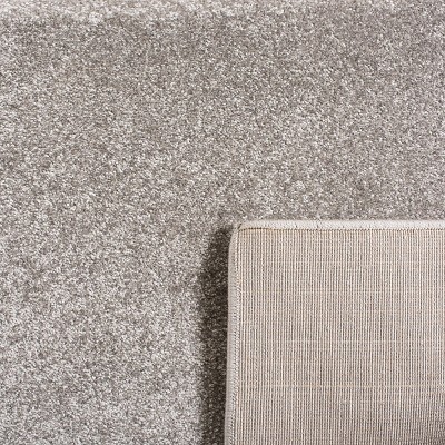 Gray Elephant Kids Round Synthetic Area Rug