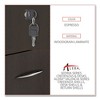Alera Alera Valencia Series Mobile Pedestal, Left or Right, 2 Legal/Letter-Size File Drawers, Espresso, 15.38" x 20" x 26.63" - 3 of 4