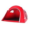 Pop-up Tent - 2 Person Water-Resistant Barrel Style Tent for Camping With Rain Fly and Carry Bag - Starchaser 2-person Tent by Wakeman Outdoors (Red) - 4 of 4