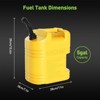 5 Gallon Gas Can,No-Spill Storage Containers With Visible Stripe & Air Release Valve,Durable Utility Pails - 3 of 4