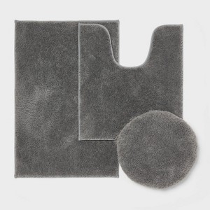 3pc Everyday Non Slip Bath Lid and Contour Set with Rug - Room Essentials™ - 1 of 4
