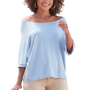 Women's Oversized Reversible Sweater - LASCANA - 1 of 4