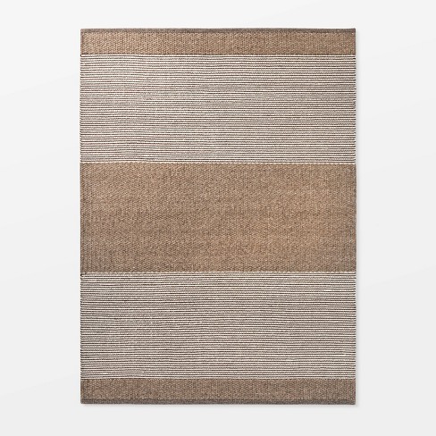 7'x10' Hillside Hand Woven Wool/cotton Area Rug Brown - Threshold ...