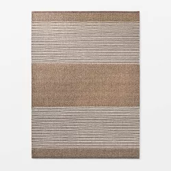 7'x10' Hillside Hand Woven Wool/Cotton Area Rug Brown - Threshold™