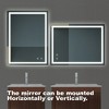 APRILSOUL Bathroom LED Vanity Mirror - High Lumen, Dimmable Touch & Wall Control, Anti-Fog, CRI 95, IP54 Waterproof, Vertical/Horizontal Mount - 2 of 4