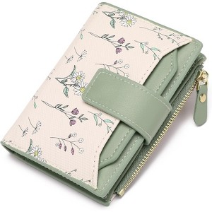 Clotth Vegan Leather Bifold Wallet for Women – RFID Blocking, Compact & Roomy with Detachable ID Windows,for Everyday Carry,Travel,Work - 1 of 4