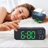REGALWOVEN Electric Alarm Dimmable USB Charging Port Alarm Clock 6.7x2.4x1.2 Inches - 3 of 4