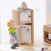 HABA Little Friends Kitchen Room Set - Wooden Dollhouse Furniture for 4" Bendy Dolls - 3 of 4