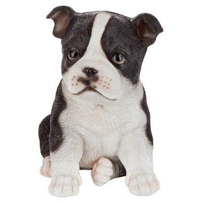 Design Toscano Boston Terrier Puppy Partner Collectible Dog Statue - Multicolored