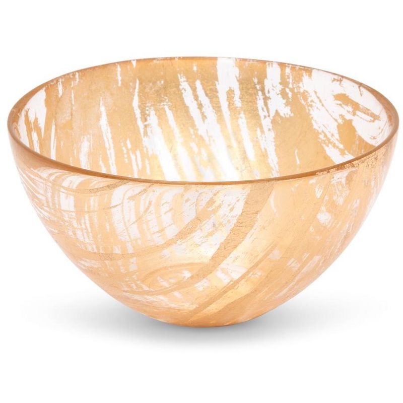 Classic Touch Dessert Bowl Brushed Gold - 6.5"D, 1 of 4