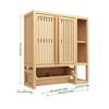 Chic Crate-Bamboo Wall-Mounted Bathroom Cabinet – Big Box Toilet Storage | Wall Cabinet | Durable Storage Solution - 4 of 4