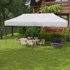 10' x 20' Pop Up Canopy Tent, Outdoor Easy up Tent with 3-Level Adjustable Height, Wheeled Carry Bag - 2 of 4