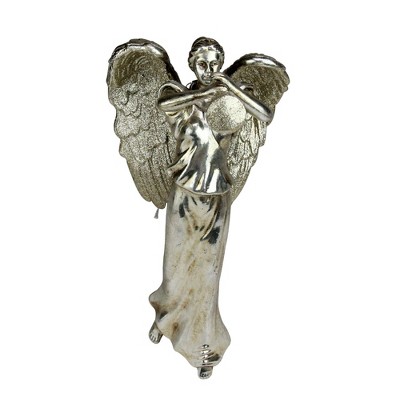 Mark Roberts Products 10.5" Glitter Trumpeting Angel Christmas Ornament - Gold