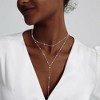 Gold Necklace for Women - HTUTWOO™ Trendy Lariat Y Necklace Dainty, Silver Long Necklaces, for Everyday Wear - 4 of 4