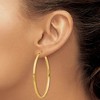 Black Bow Jewelry 2.75mm x 56mm Polished 14k Yellow Gold Domed Round Hoop Earrings - 3 of 4