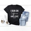 Simply Sage Market Women's I Run On Caffeine and Love Short Sleeve Graphic Tee - 2 of 2