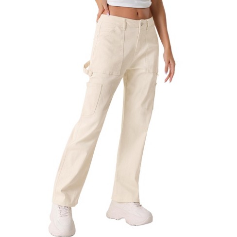 INSPIRE CHIC Women's High Waist Baggy Y2K Street Casual Fashion Cargo Pants with Pockets - image 1 of 4