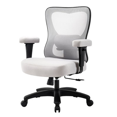 Ergonomic Executive Chair for Heavy Duty People with Wheels, Thick Seat Cushion Chair for Home Sturdy-24.75*22*42.5 inch