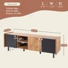 LIVAREEmlen Mid Century TV Stand with 3 Cabinets, Media Console Table for TVs up to 70'', Entertainment Center with Storage for Living room, Bedroom - 3 of 4