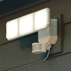 VAXCEL Solar Powered Outdoor Security LED Flood Light White, Motion Sensor, Dusk to Dawn, Battery Backup - 1 of 4