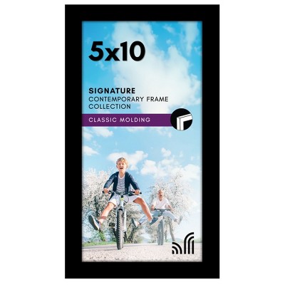 Americanflat 5x10 Picture Frame with Shatter-Resistant Glass - Signature Collection - Gallery-Style Frames Made of Engineered Wood - Photo Frame for