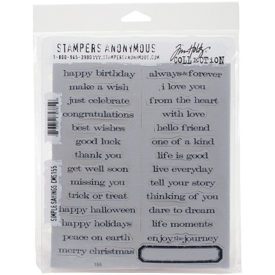 Tim Holtz Cling Stamps 7"X8.5"