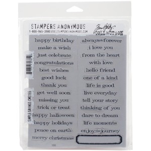 Tim Holtz Cling Stamps 7"X8.5" - 1 of 2