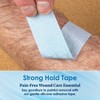 MEDca Sensitive Skin Low Trauma Tape - Blue 1" x 4 yd Rolls, Gentle First Aid Tape for Wounds, Minimal Hair Pulling, Lash Extension Use - 3 of 4