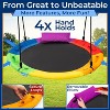 SereneLife 40" Saucer Swing with Handles, Pillow, Hanging Kit, and Carry Bag - Indoor/Outdoor Use - 2 of 4