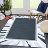 Washable Modern Bordered Rug Non Slip Low Pile Rug Soft Throw Floor Cover Foldable Indoor Carpet for Living Room Bedroom Playroom Nursery - 4 of 4