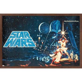 Trends International Star Wars: A New Hope - Horizontal Banner Framed Wall Poster Prints