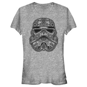 Juniors Womens Star Wars Henna Stormtrooper T-Shirt - 1 of 3