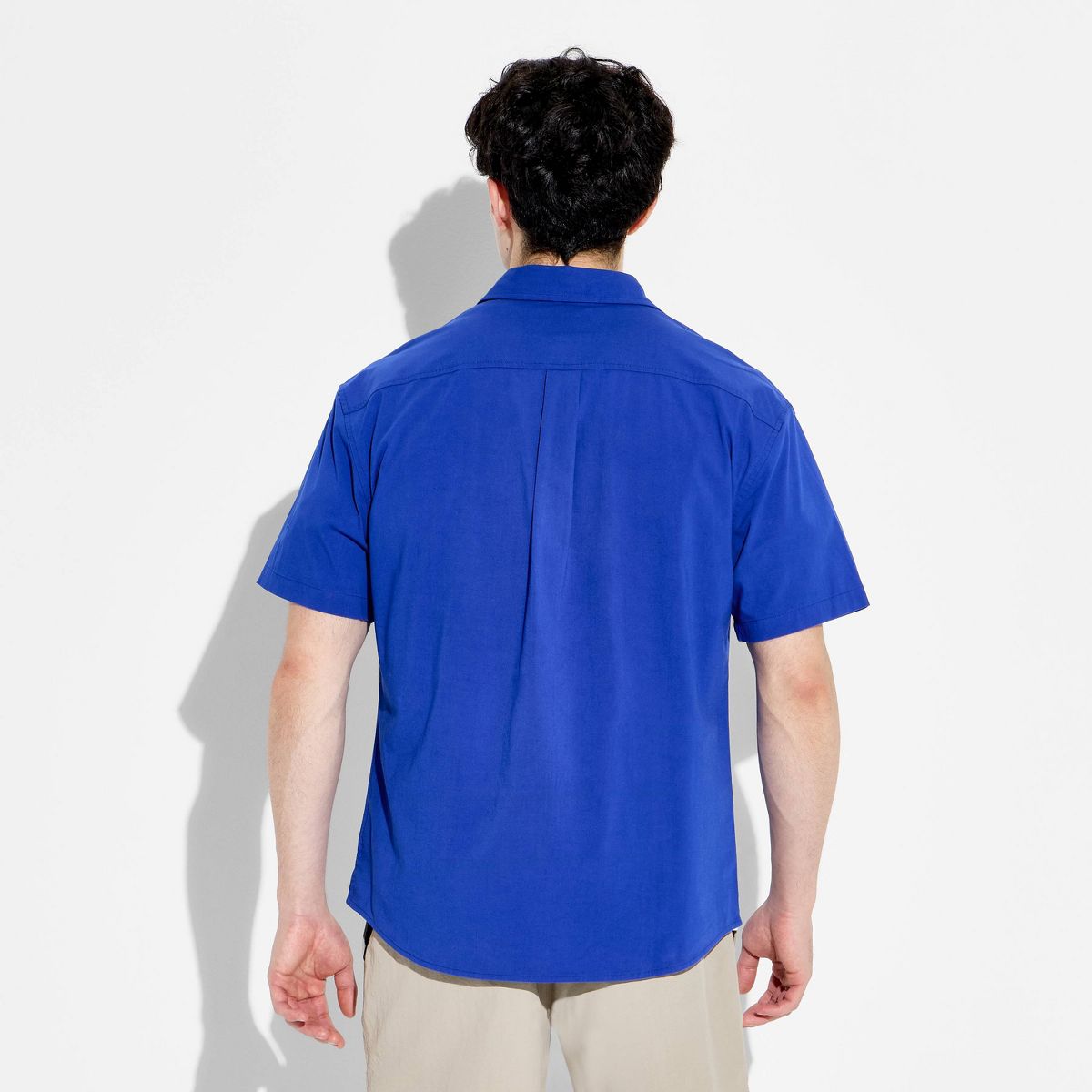 Men's Game Day Full Button Solid Camp Shirt - Goodfellow & Co™ - thumbnail 6