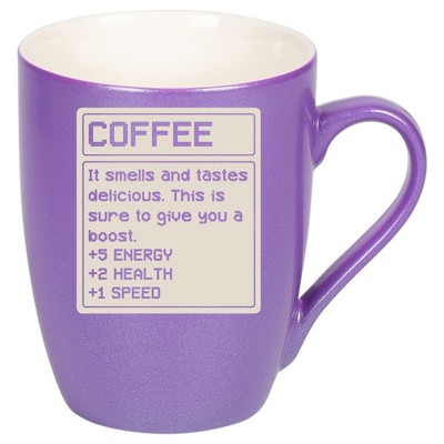 100 North Passion Purple Metallic Finish, 10 Ounce, Comfortably Fits Your Hands, New Bone China Coffee Tea Cup Mug, Coffee. It Smells and Tastes