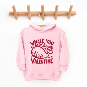 The Juniper Shop Valentine's Whale Toddler Graphic Hoodie - 1 of 3
