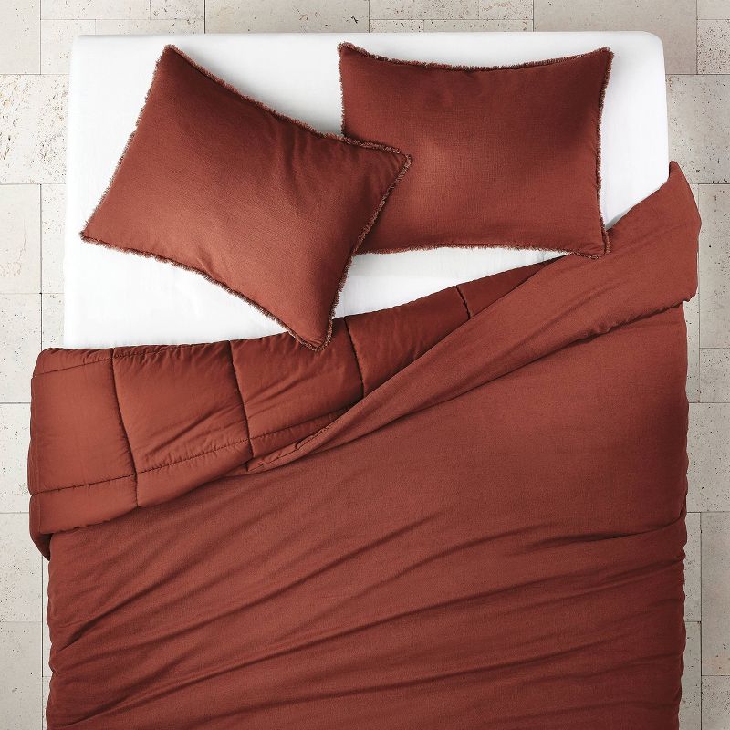 Heavyweight Linen Blend Comforter & Sham Set - Casaluna™, 4 of 16