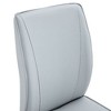 CAVINAS Modern Luxury Simple Arch Chair, PU High Resilience Dining Chair with Crazy Horse Texture and Arched Metal Leg - 3 of 4