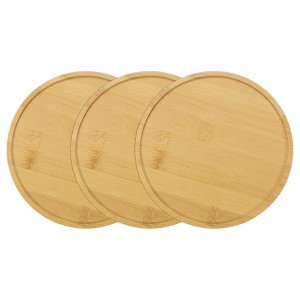 Unique Bargains Multipurpose Durable Reusable Natural Plant Saucer Round - 1 of 4